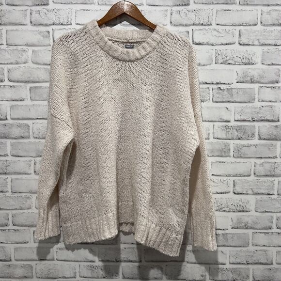 aerie Sweaters - Aerie Big Sky Oversized Cream Sweater Pullover Womens Size Small